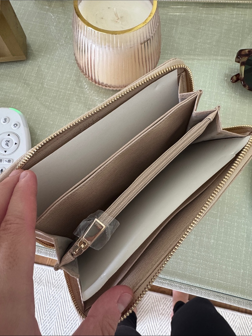 NWT Furla Leather Zip Wallet / Clutch - Picture 4 of 10